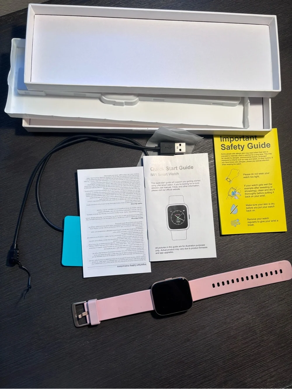 Pink Smartwatch - Women's Fitness Wearable